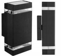 Lampa elewacyjna LED zewnętrzna kinkiet ogrodowy 2xGU10 aluminium IP54