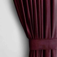CURT/AH/VELVET/PLEAT/WINE/N/140X245/1PC