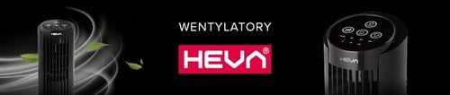 Wentylator kolumnowy HEVA PIX wiatrak biurkowy cichy stojący pilot LED na Arena.pl