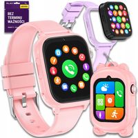 SMARTWATCH ZEGAREK DLA DZIECI 4G ROZMOWY SMS GRY ANDROID POLSKIE MENU GPS