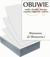 Ulotki A4 reklamowe firmowe 100szt dużo różnych wzorów SPRZEDAŻ OBUWIA