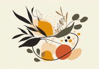 Plakat 100x70cm Botaniczny Wir