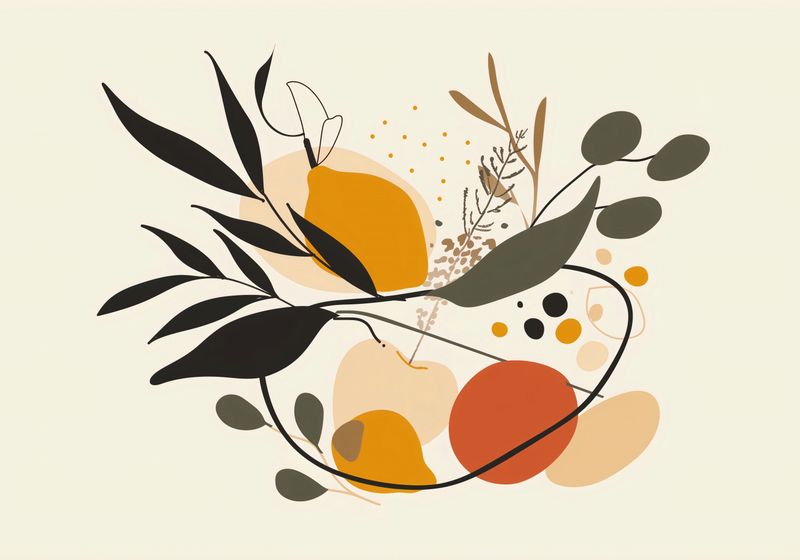 Plakat 100x70cm Botaniczny Wir zdjęcie 1