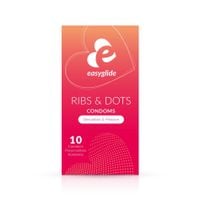 Easyglide - Ribs And Dots Condoms 10 Pcs