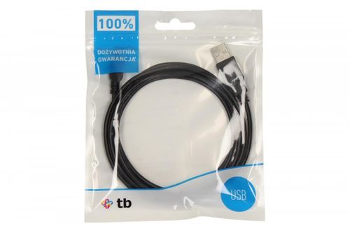 TB Kabel USB - Mini USB 1.8m. czarny na Arena.pl
