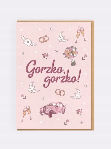 gorzko, gorzko! kartka ślubna 3303 na Arena.pl