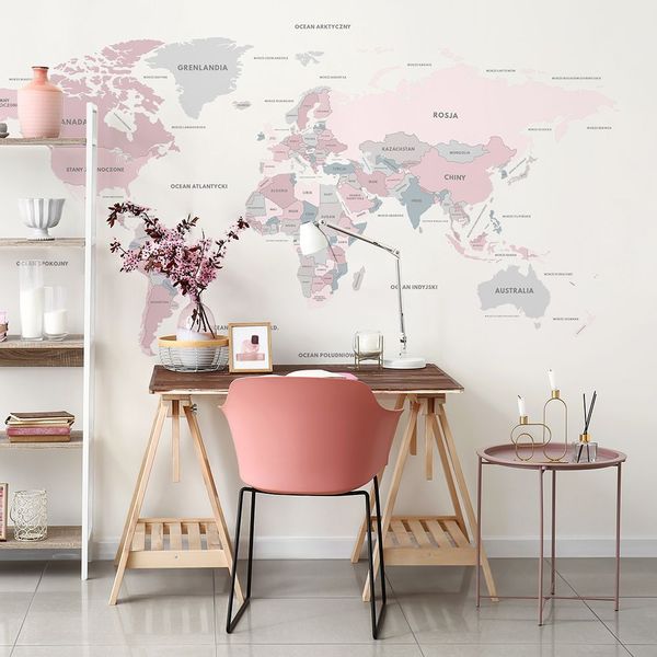 Tapeta Mapa W24 270 cm płótno zdjęcie 2