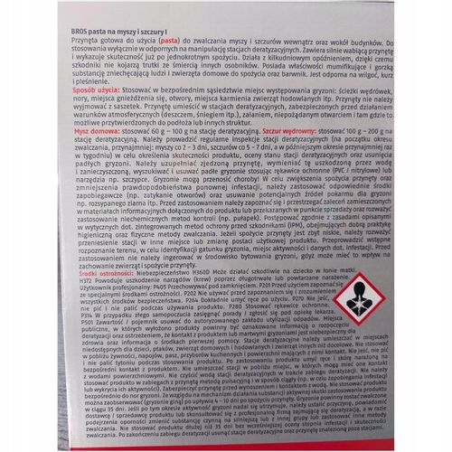 SILNA Pasta TRUTKA na myszy i szczury 1KG BROS na Arena.pl