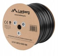 Kabel UTP Lanberg kat. 5e 305m drut CU outdoor żelowany