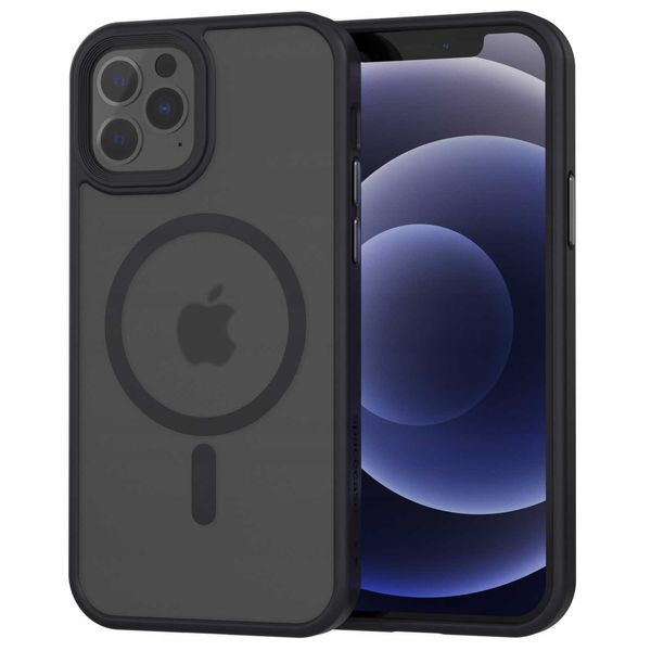 Spacecase Hybrid Mag Iphone 12/12 Pro Black zdjęcie 5