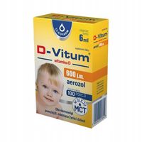 D-Vitum 600 j.m. aerozol 6ml witamina D od 6 miesiąca życia