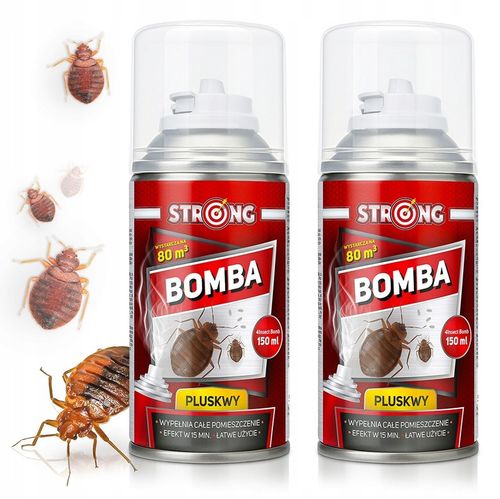 2xBOMBA STRONG NA PLUSKWY SKUTECZNY PREPARAT ŚRODEK NA PLUSKWY 150ML na Arena.pl
