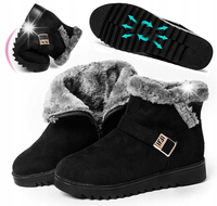 Moda lekkie ocieplane buty damska Sniegowce zimowe buty antypoślizgowy r.39