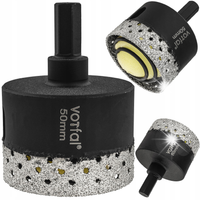 WIERTŁO DIAMENTOWE 50MM KORONKA OTWORNICA GRES PŁYTEK CERAMIKI SPRĘŻYNA HEX