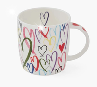 Portmeirion Kubek Meirion 320ml lots of love w serduszka kolorowy prezent