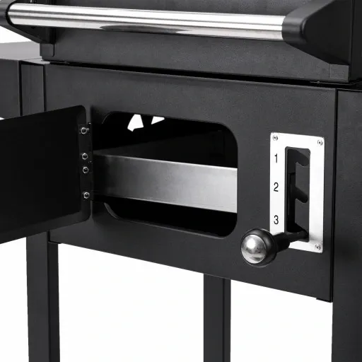 GRILL WĘGLOWY OGRODOWY SMART RUSZT ŻELIWNY WÓZEK zdjęcie 14