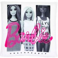 Poduszka do spania dla dziecka Barbie 40x40 jasiek różowa kieszeń