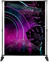 ŚCIANKA DO ZDJĘĆ tło kwiatowy motyw z imieniem HIT