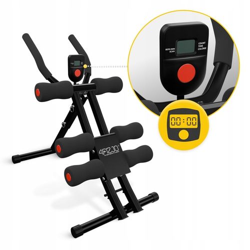 TRENAŻER MIĘŚNI BRZUCHA REGULOWANY SKŁADANY DO ĆWICZEŃ Z LICZNIKIEM 4FIZJO na Arena.pl