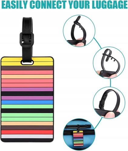 4x ZAWIESZKA DO BAGAŻU WALIZKI IDENTYFIKATOR ADRESOWNIK PRZYWIESZKA METKA na Arena.pl