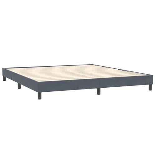 Łóżko Box Spring bez materaca Ciemnoszary 200x210 cm Aksamit na Arena.pl