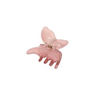 spinka do włosów klamra motylek przezroczysty róż 7 cm sp244r