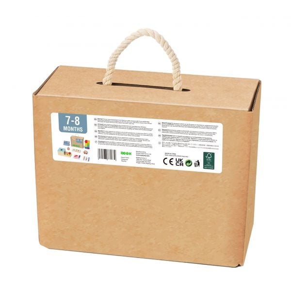 TOOKY TOY Box Pudełko XXL Montessori Edukacyjne 6w1 Sensoryczne 7-8 Mies zdjęcie 8