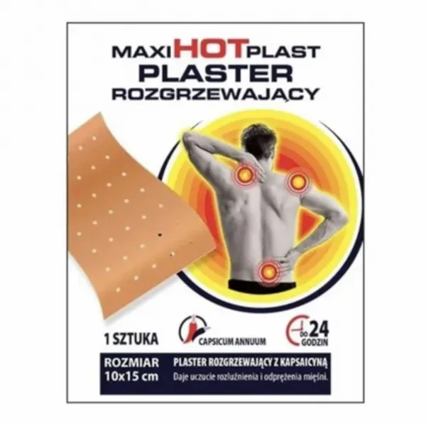 Plaster rozgrzewający z Kapsaicyną 10cmx15cm zdjęcie 1
