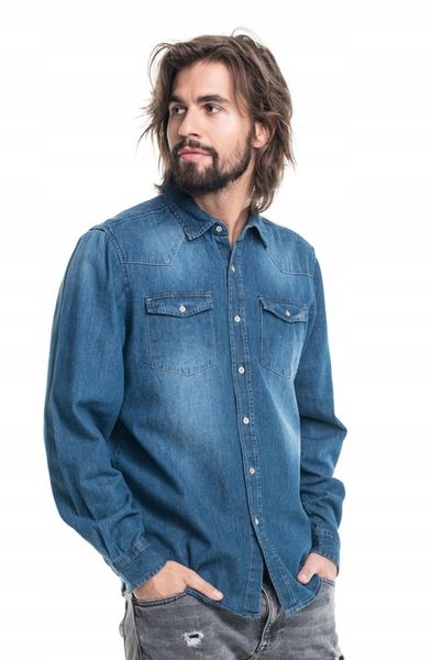 KOSZULA MĘSKA TYPU JEANS PROMOSTARS R. L zdjęcie 1