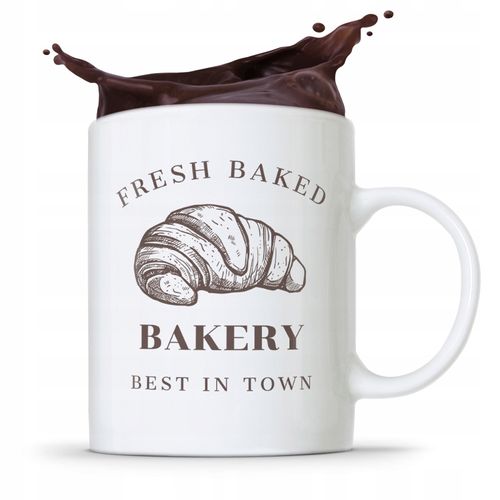 Kubek Prezent Dla Piekarza Best Bakery In Town Z Nadrukiem Ze Zdjęciem na Arena.pl