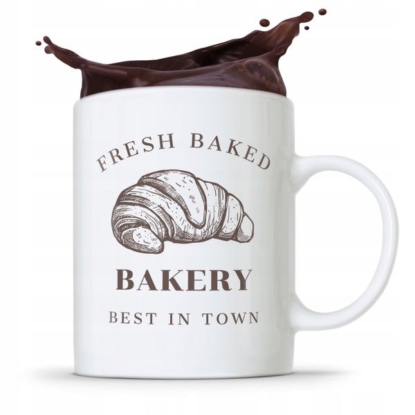 Kubek Prezent Dla Piekarza Best Bakery In Town Z Nadrukiem Ze Zdjęciem zdjęcie 1