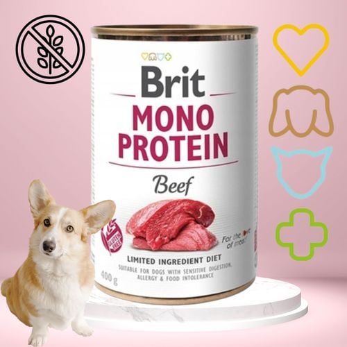 mokra karma dla psa brit mono protein beef 400 g wołowina wysokobiałkowa na Arena.pl