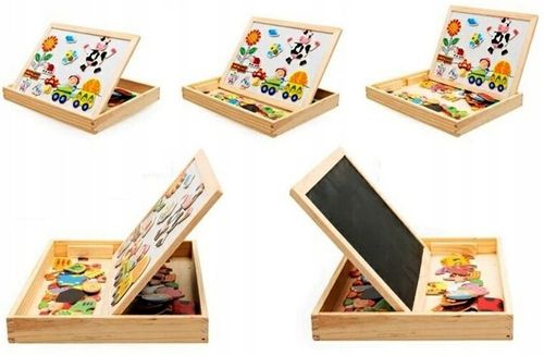 EDUKACYJNA DUŻA TABLICA MAGNETYCZNA KREDOWA na Arena.pl