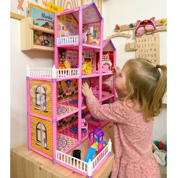 WOOPIE Mega Willa Domek dla Lalek LOVELY HOUSE 194 el. zdjęcie 6