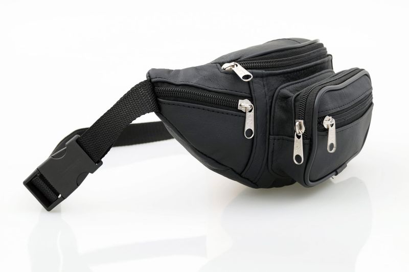 NERKA męska skórzana solidna polska saszetka N135 czarna zdjęcie 6