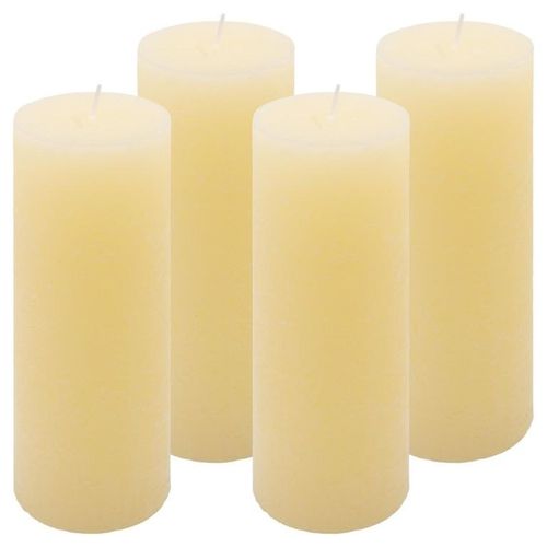 Zestaw świec rustykalnych, 20 cm, Ø 7,5 cm, kremowe, 4 szt. na Arena.pl