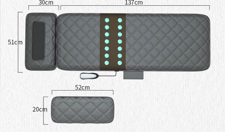 Materac masujący mata masująca shiatsu nefrytowy grzanie Gateway do masażu zdjęcie 6