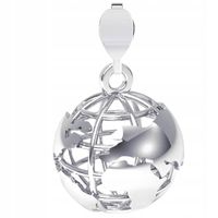 WISIOREK ZAWIESZKA AŻUROWY GLOBUS KULA srebro 925
