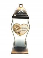 Znicz Lampion Kochanej Mamusi Złota Róża SERCE KAPLICZKA DLA MAMY HIT