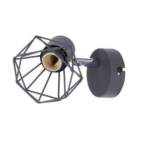 Verve kinkiet 1x40W E14 matowy szary na Arena.pl