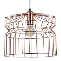 Lampa wisząca LAGOS 316387 Polux druciana metalowy ZWIS klatka złota