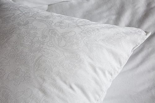 Komplet pościeli z adamaszku DAMASK 200x220 Eurofirany biała na Arena.pl