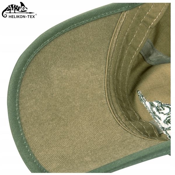 Czapka z Daszkiem HELIKON LOGO Bejsbolówka Regulowana na rzep OLIVE / GREEN zdjęcie 10