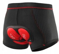 SZORTY ROWEROWE SPODENKI KOLARSKIE BOKSERKI MĘSKIE Z WKŁADKĄ 3D ŻELOWĄ