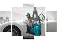 OBRAZ TURKUSOWA DAMA PARYŻU