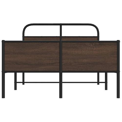 Łóżko bez materaca, 120x190 cm, brązowy dąb na Arena.pl