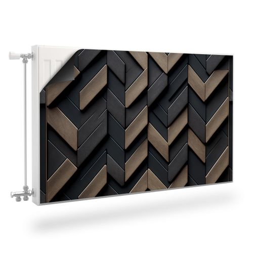 Magnetyczna MASKOWNICA Kaloryfera Drewno Abstrakcja Efekt 3D 110cm x 60cm na Arena.pl