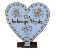 serce stojące dla kochanego chłopaka   11,5 x 10 cm   nr. 91