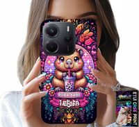 ETUI DO XIAOMI NOTE 14 4G - SŁODKA KAPIBARA Z SZEJKIEM, SUPER WZORY