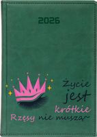 KALENDARZ A5 2026 DZIENNY terminarz z nadrukiem DLA STYLISTKI RZĘS PREZENT